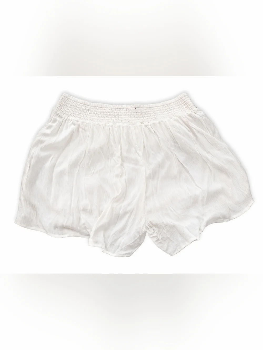 torrid Plus Size Off White Textured Shorts with Black Print Detail Size 22/24 - Picture 4 of 6